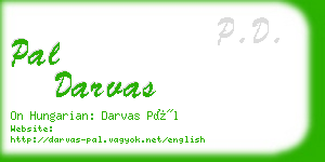 pal darvas business card